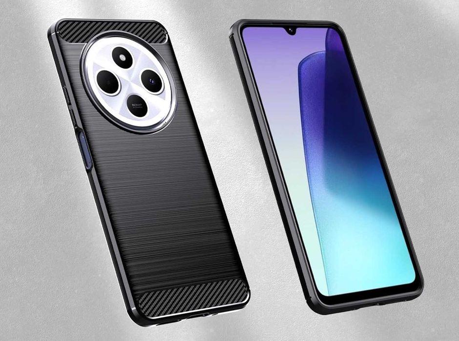 Etui Nakładka Carbon do Xiaomi Redmi 14C + Szkło Hartowane