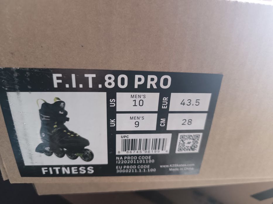 Męskie Rolki K2 FIT 80 PRO 43.5