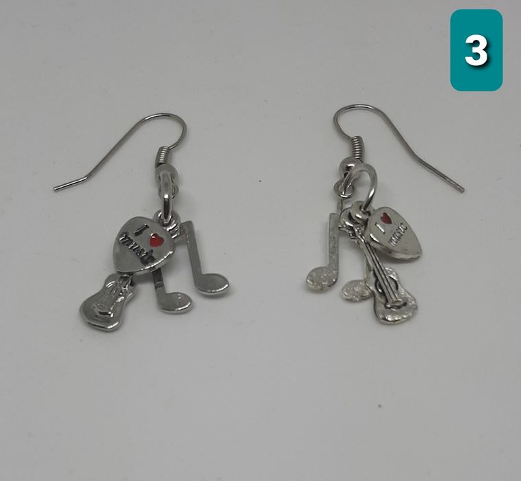Brincos clave de Sol - Novos- 3 modelos