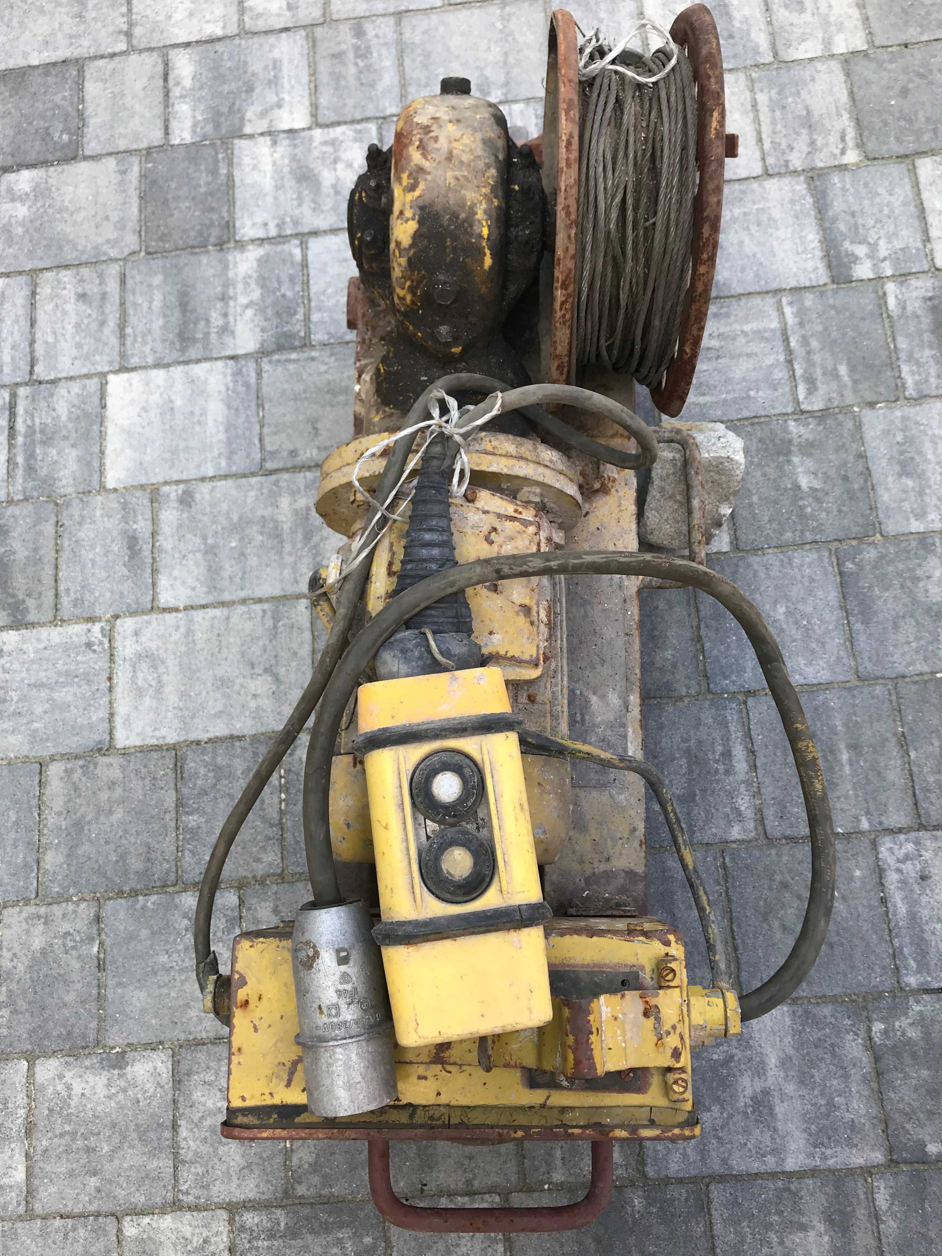 Wciągarka, żuraw budowlany ZBA 380 V, silnik 1,5 kw