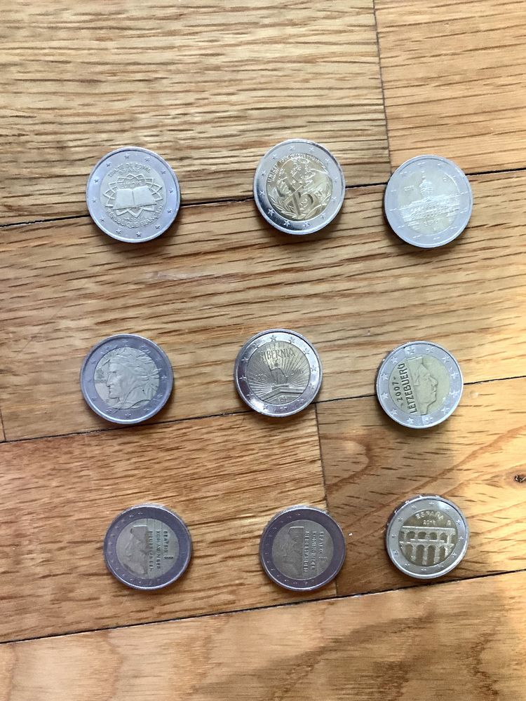 Moedas de 2 eur valiosas