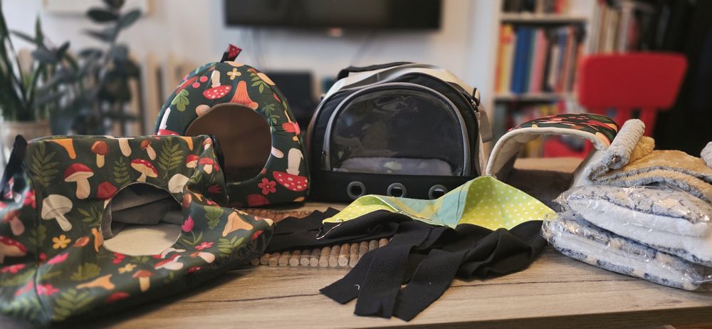 Zestaw nowych akcesoriów dla świnki morskiej / gryzonia + gratis