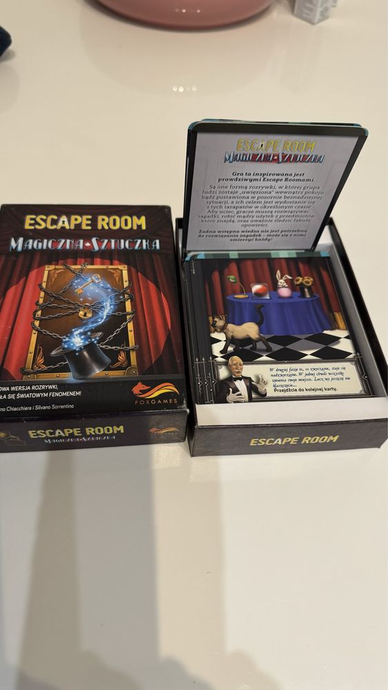 Escape room gra karciana