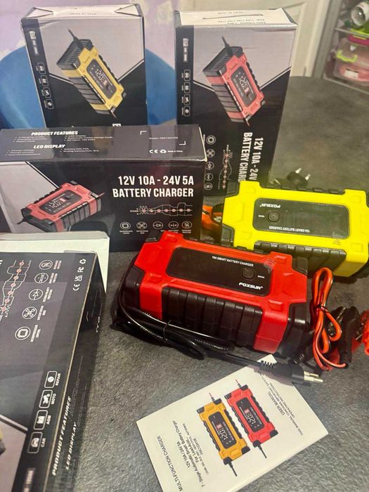 Зарядний пристрій  Foxsur 12V-24V 10A ОРИГІНАЛ