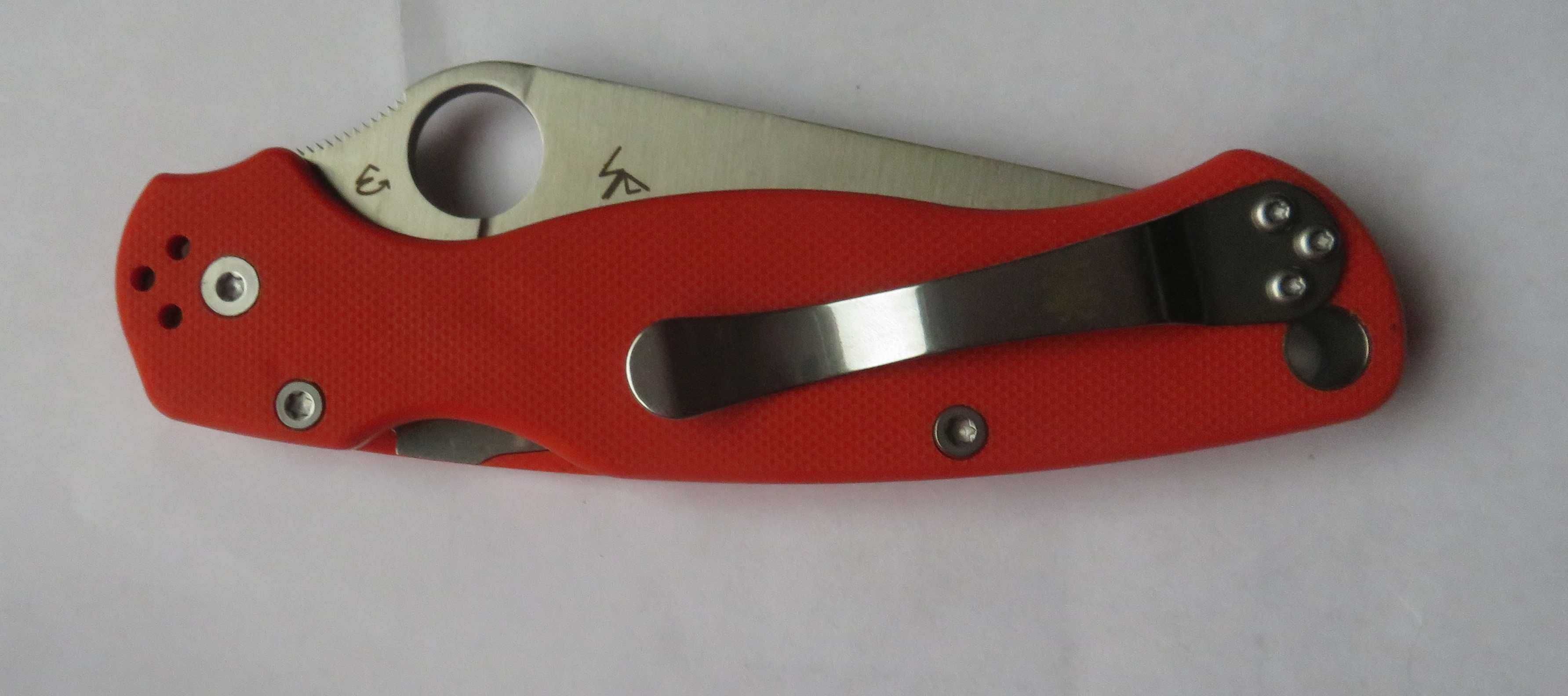 nóż folder spyderco Paramilitary 2 pomarańczowy