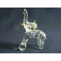 Статуэтка миниатюра стеклянная Слон с мячом