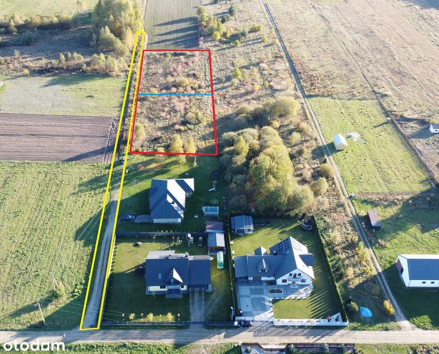 Działka pod budowę domu, uzbrojona. Prywatnie