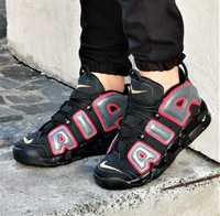 Чоловічі Кросівки Nike Air More Uptempo Чорні Найк 43,44,45 розміри