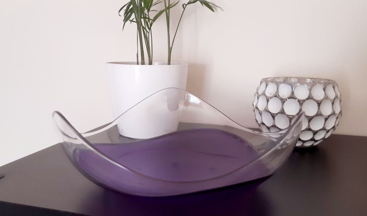 Cesto / Fruteira Elegância Roxo ou Azul Tupperware NOVO