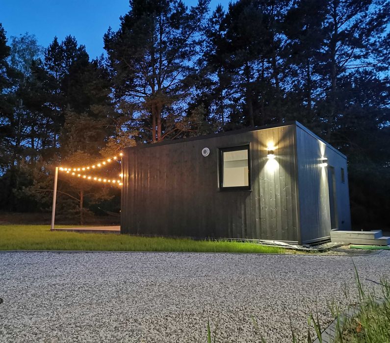Dom modułowy drewniany mobilny letniskowy całoroczny 35m2