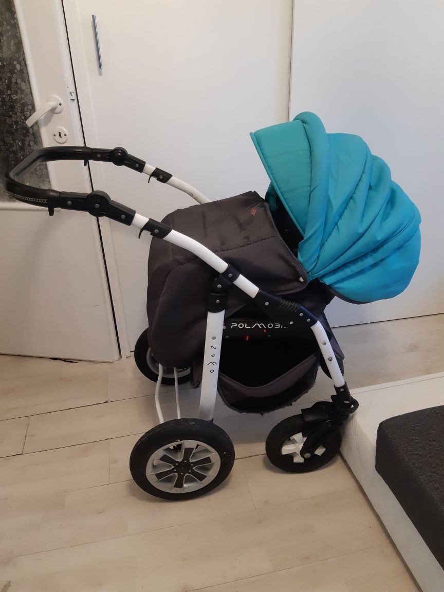 499Wozek 3w1 3 w 1 nemo dla chłopca niebieski
