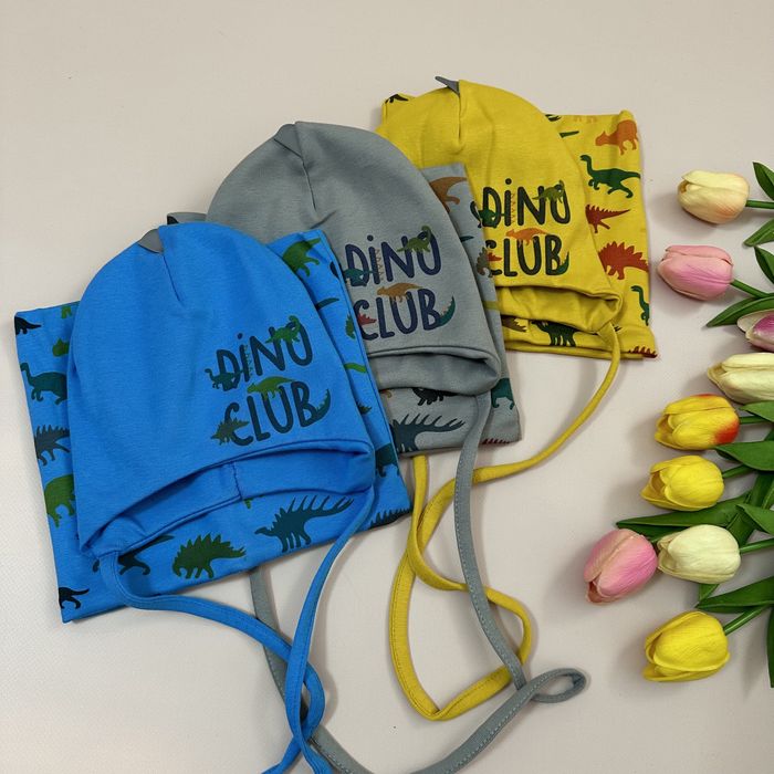 Весняний набір на хлопчика 6-12 місяців шапка і хомут