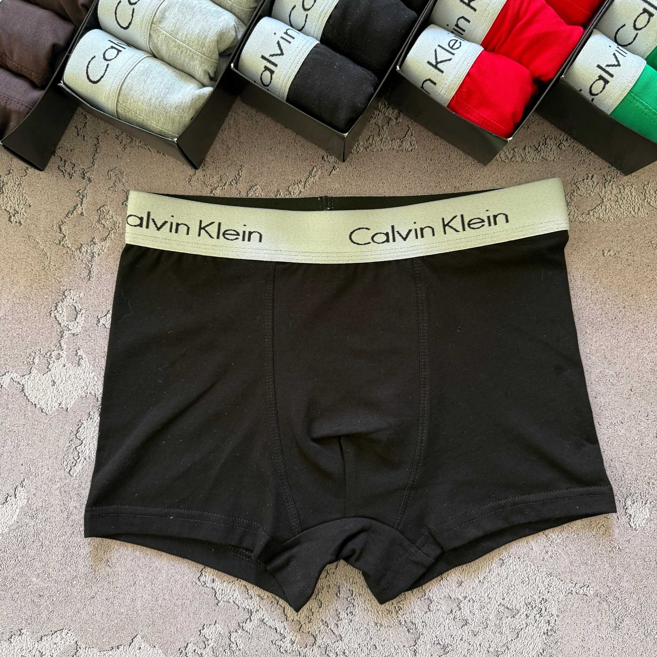 Чоловічі боксери CK серія Modern2 White/Black. Мужские трусы
