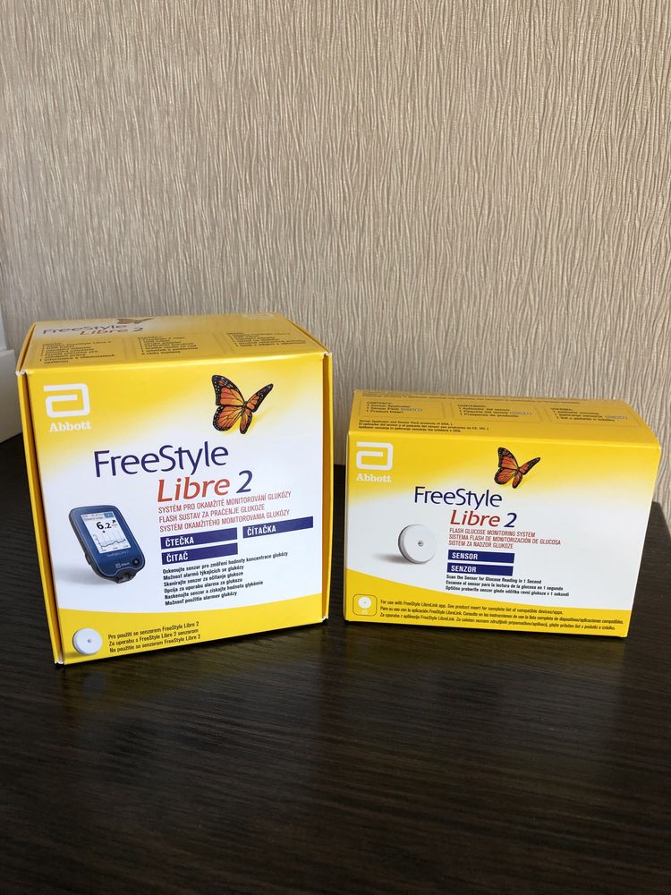 Стартовий набір FreeStyle Libre 2 в mmol/L з блютуз новий Рідер+сенсор