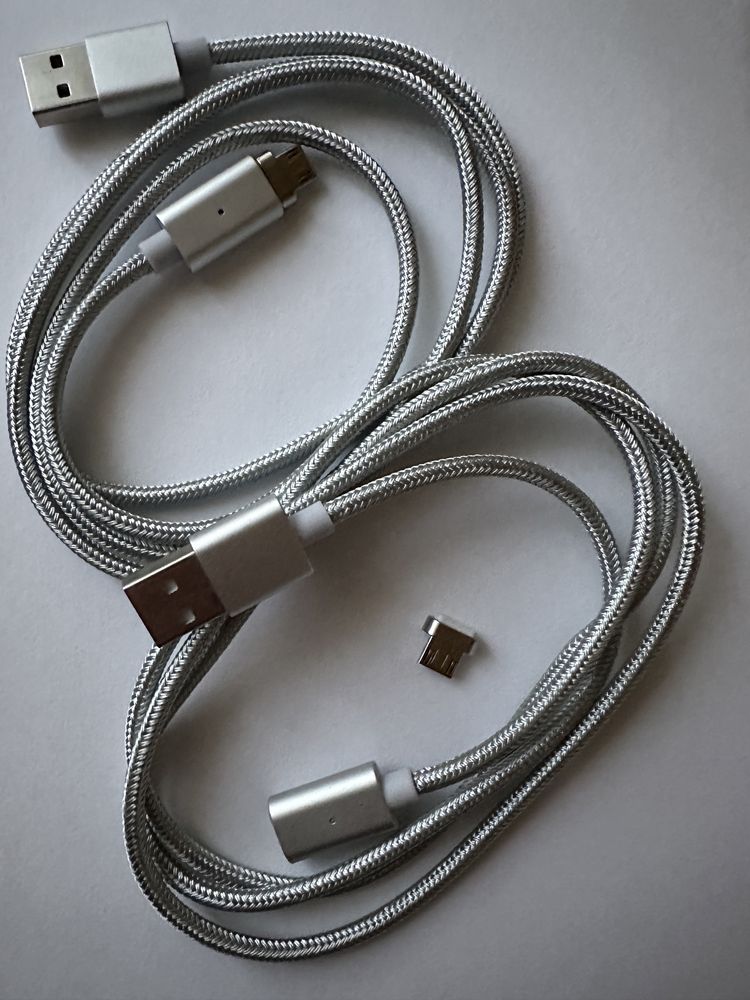 2 x Kabel micro USB wtyczka magnes do telefonu zaślepka