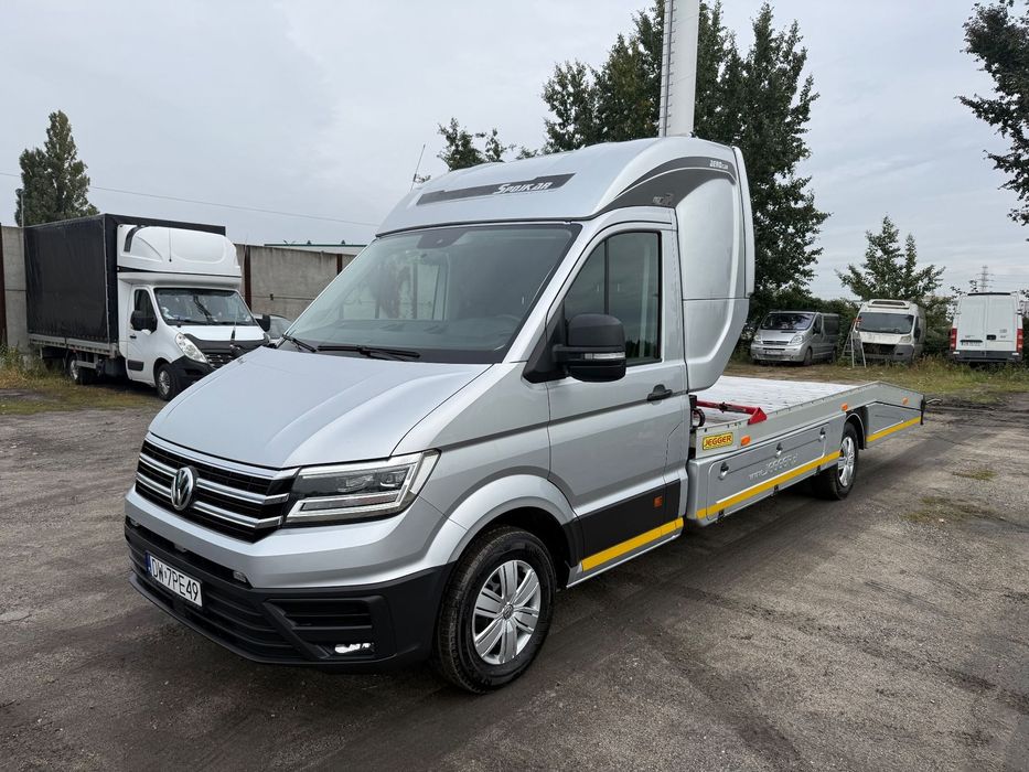 Volkswagen Crafter 2.0 TDI 177KM DSG Laweta Jegger Sypialnia Webasto LED  Salon Polska, Pierwszy właściciel, Serwis ASO, FV Vat23%