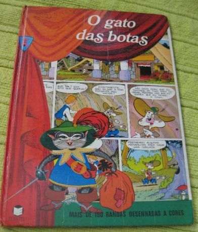 Conjunto de 4 Livros Didáticos / Fabulas Antigos Capa Dura