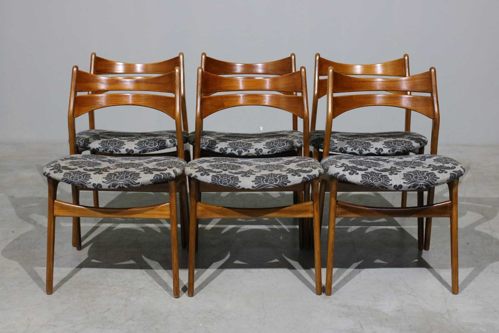 Conjunto de cadeiras Erik Buch modelo 310 em teca | Móveis Vintage