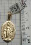 Duży Medalik Cudowny Niepokalana Maryjny Złoto 585 14 karat NOWE