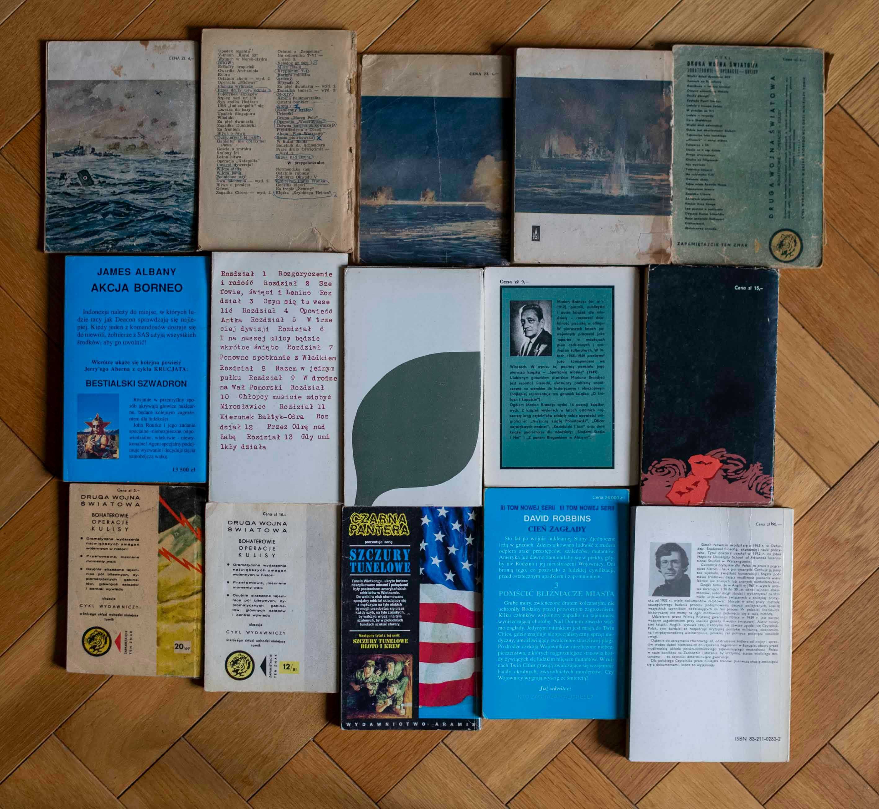 Kolekcja 36 Książek Historycznych Wojskowych Wojennych PRL Historia