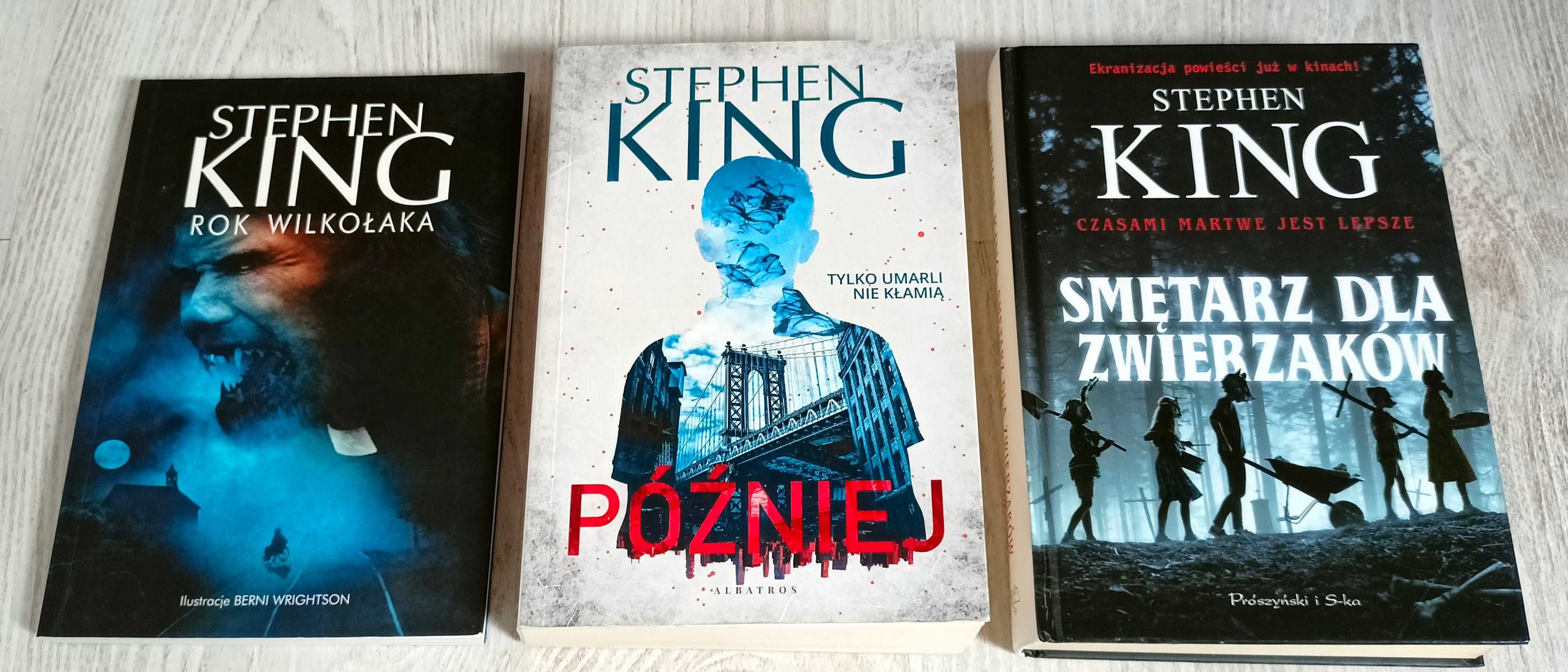3x Stephen King Rok wilkołaka + Później + Smętarz dla zwierzaków