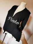 Pinko kardigan narzutka sweter czarna wiskoza S M coquette 36 38