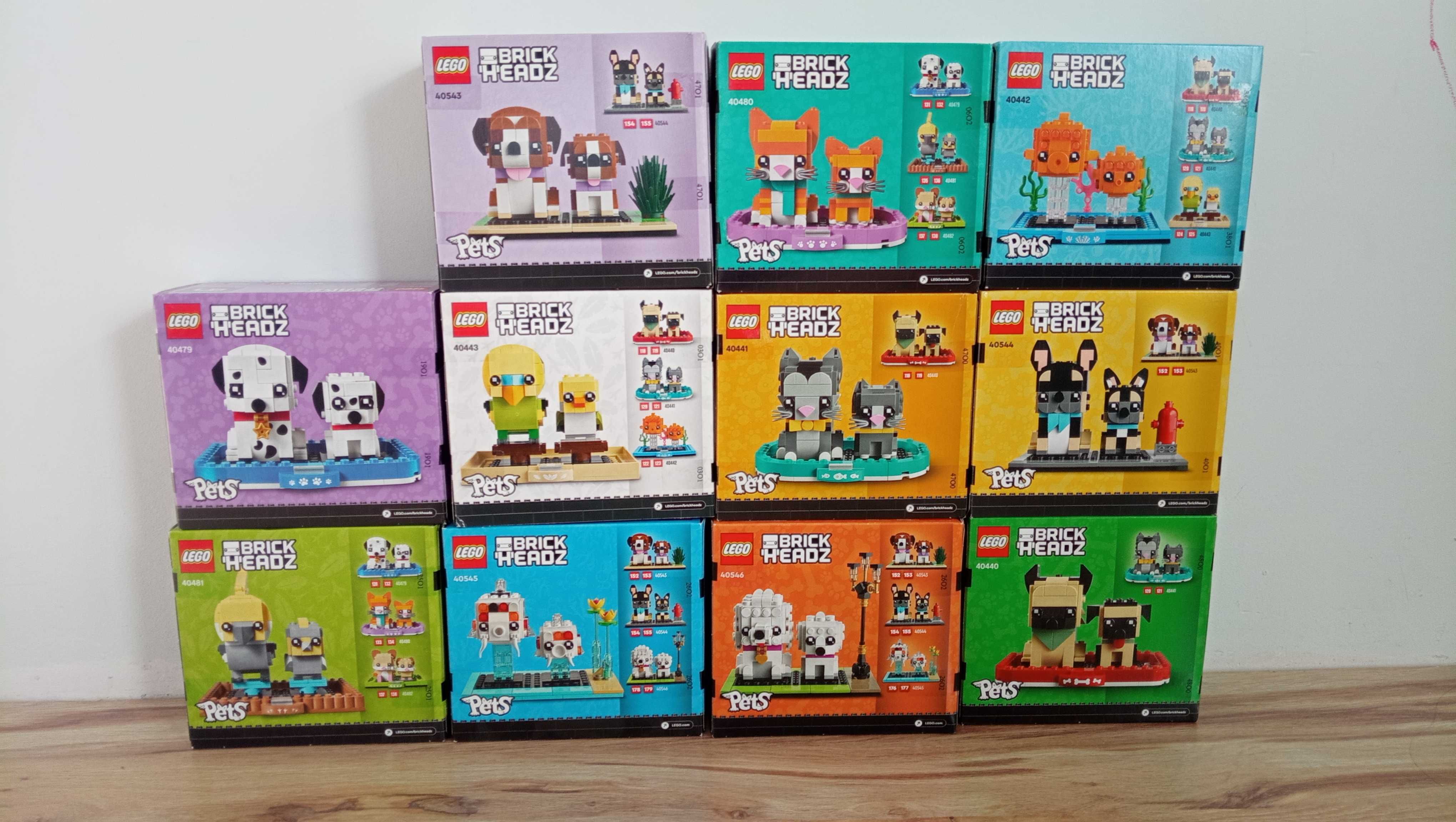 Lego BrickHeadz kolecka Animals, 40544, 40441, 40480, 40543, 40546