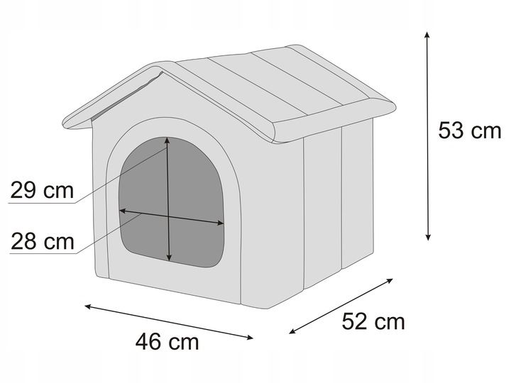 Buda, Legowisko, Domek Dla Psa - 46x52x53 Hobbydog