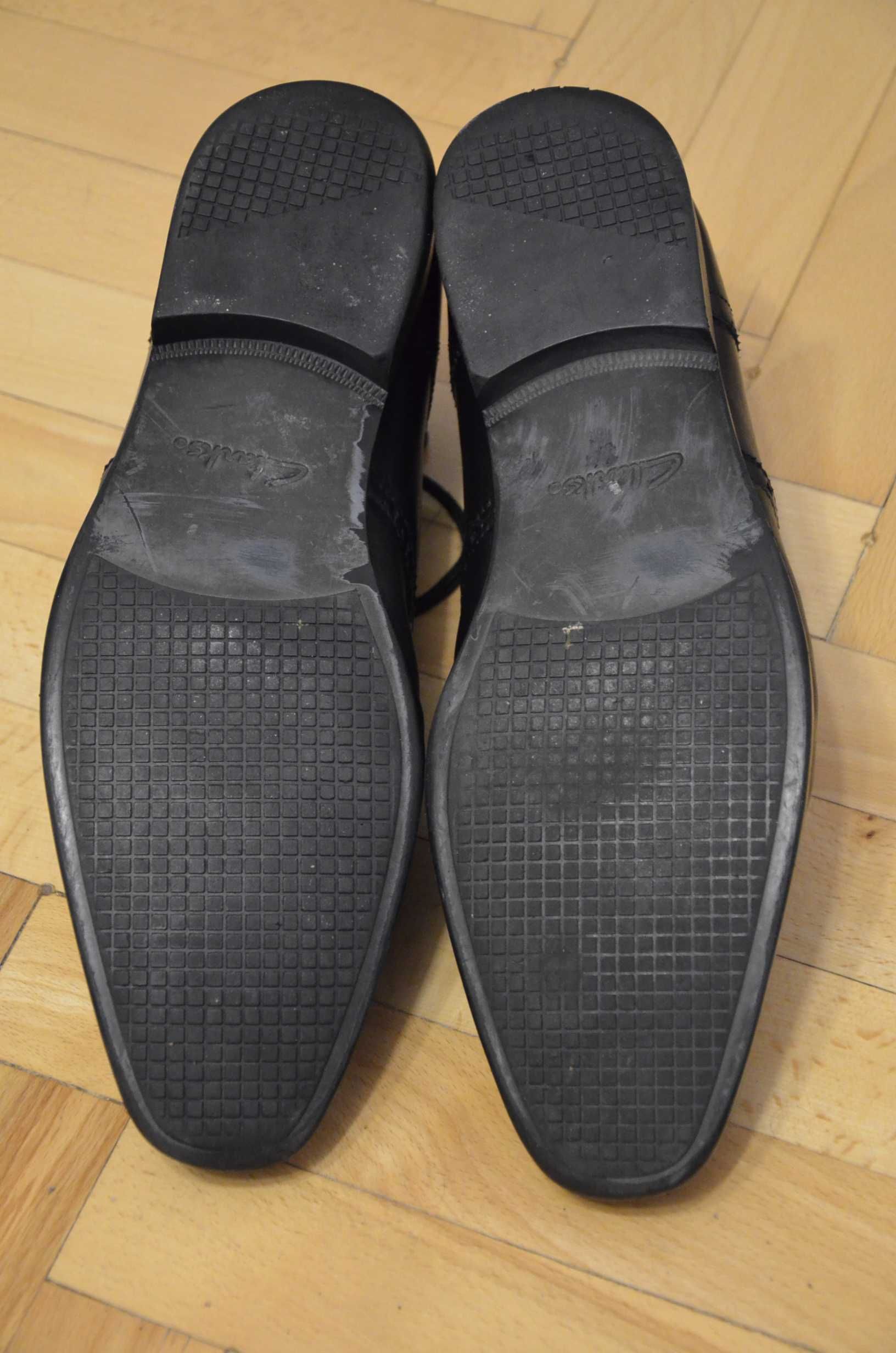 Buty brogsy Clarks 44 wkl. 29,5cm skóra superstan