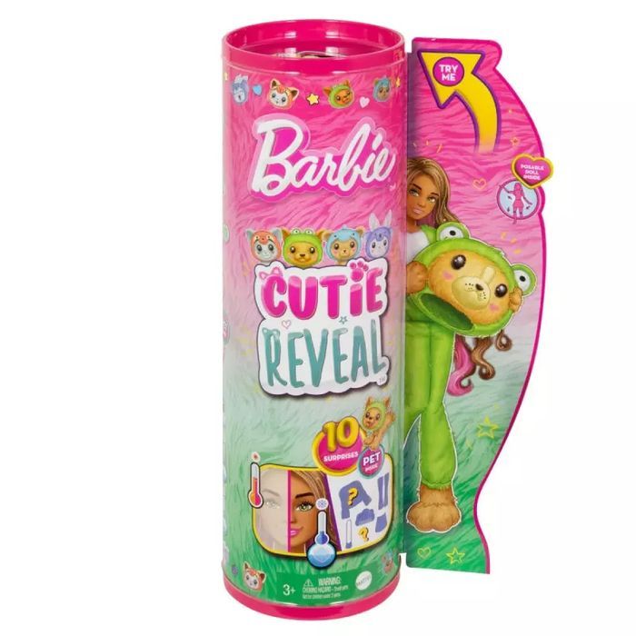 Barbie. HRK24 Cutie Reveal. Kostium Piesek-żaba. Barbie. Nowy Produkt