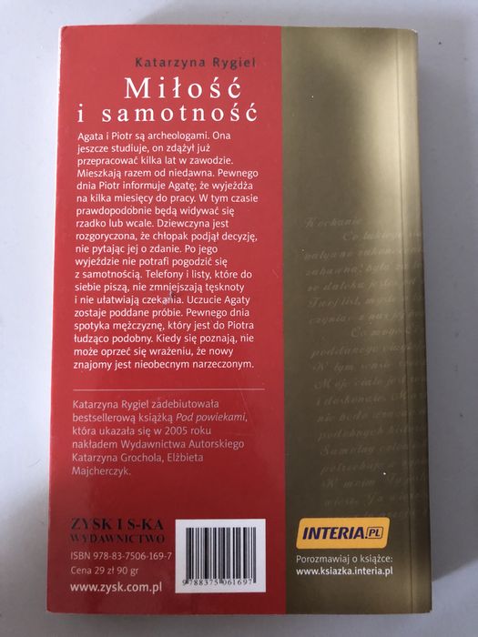 Miłość i samotność książka Katarzyna Rygiel
