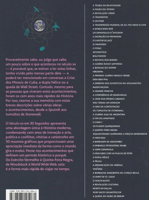 Livro O Século XX em 30 Segundos de J. T. Reynolds [Portes Grátis]