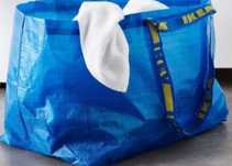 1zł Wysyłka Zestaw 2sztuk toreb IKEA 71l Duże mocne  i wytrzymałe NOWE