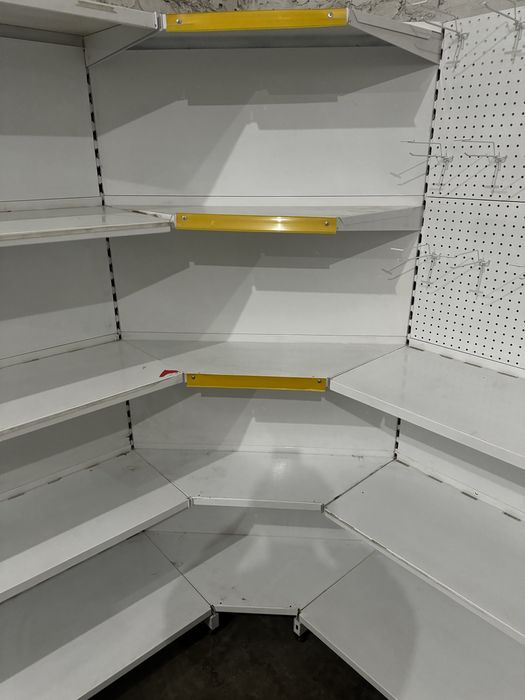 Торговые стеллажи металические торговые стеллажи