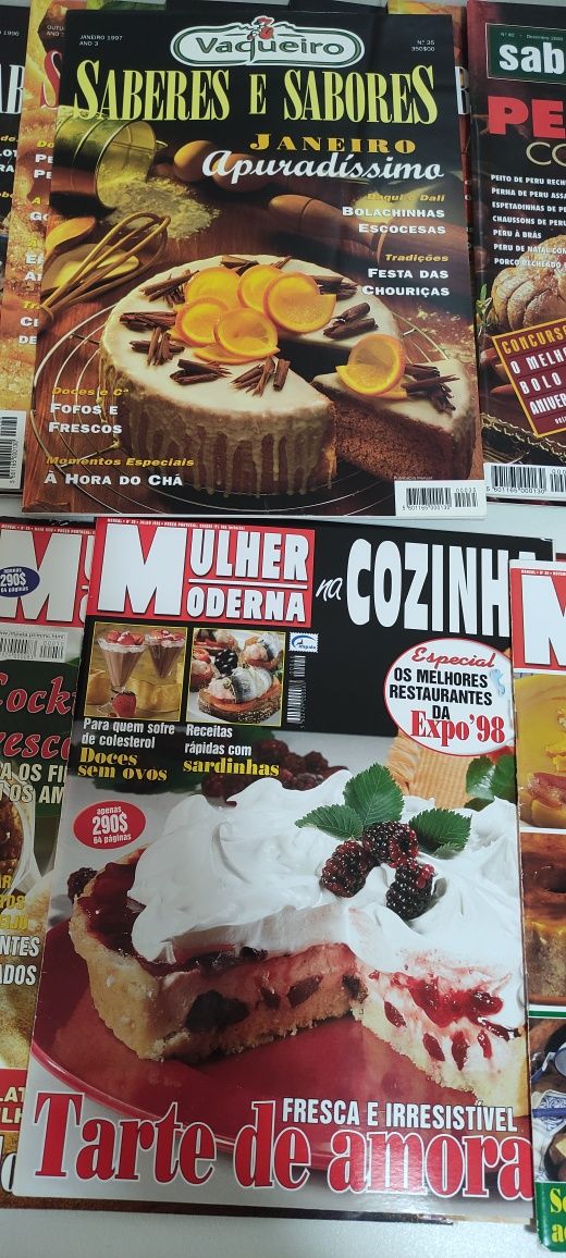 Revistas de culinária Mulher Moderna/Vaqueiro