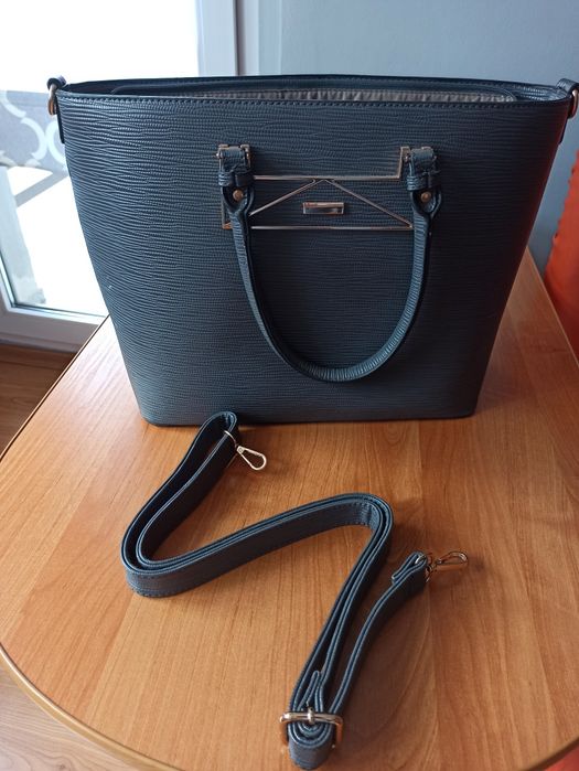 Szara shopperka damska