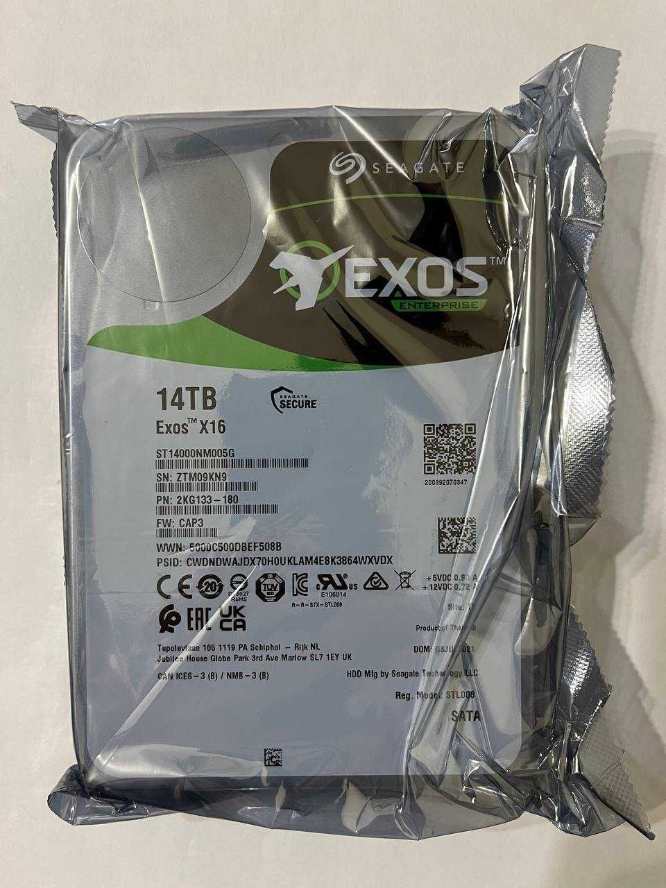Жорсткий Диск Seagate Exos 14TB X16 SATA III (ST14000NM005G)