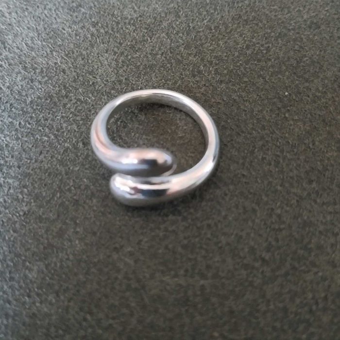 Anel Aço Prateado Ajustavel