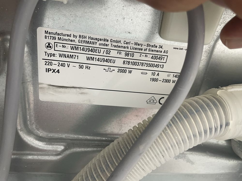 Siemens Avangarde пральна машина wifi connect (стиральная)