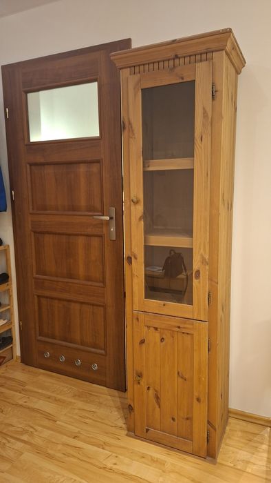 Kredens szafka gablotka drewno szkło