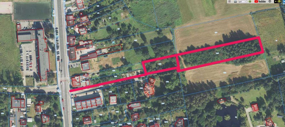 Sprzedam działki Kalisz Częstochowska - naprzeciwko szkoły ZSTE