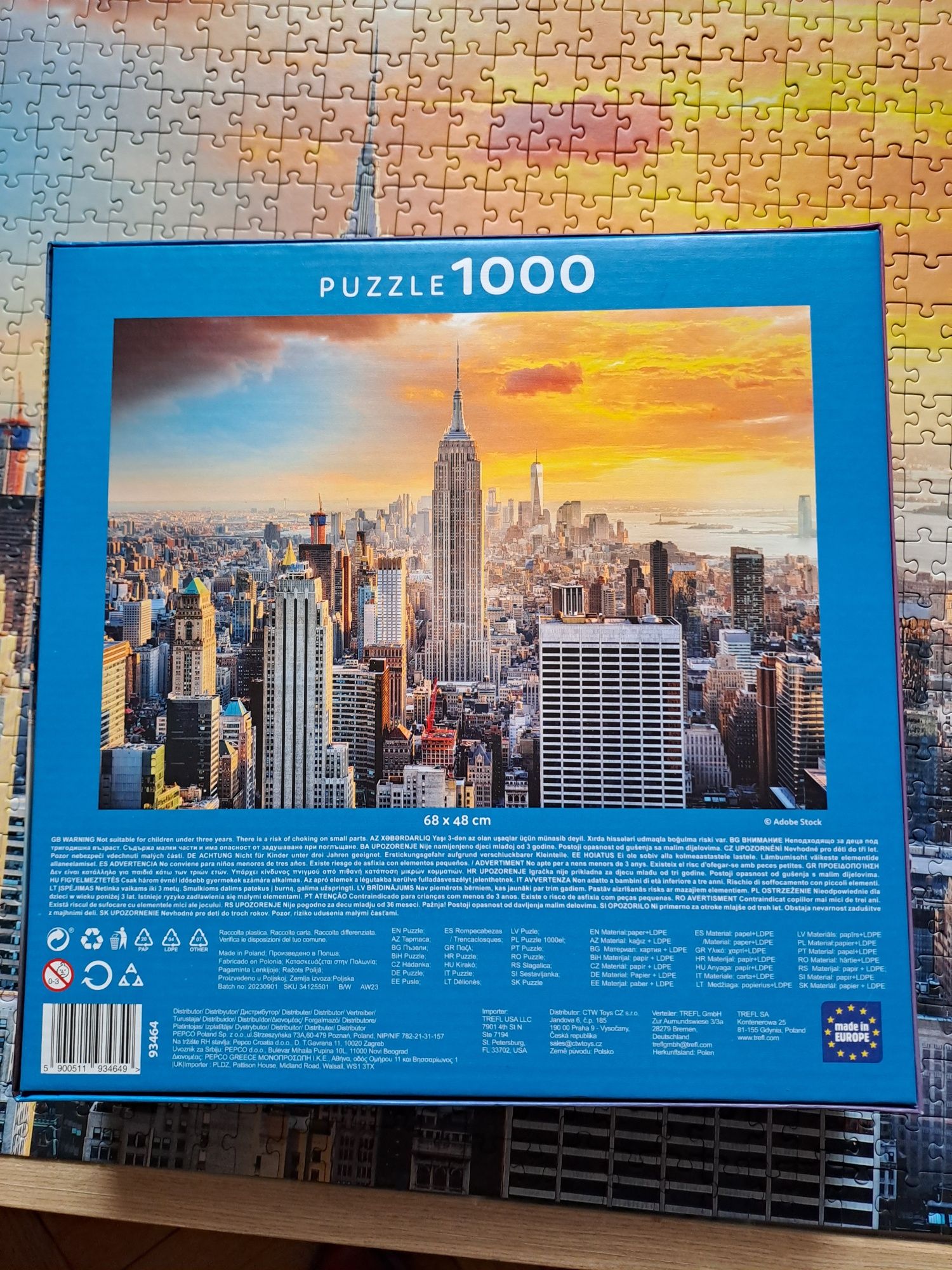 Puzzle Trefl - New York, 1000 elementów