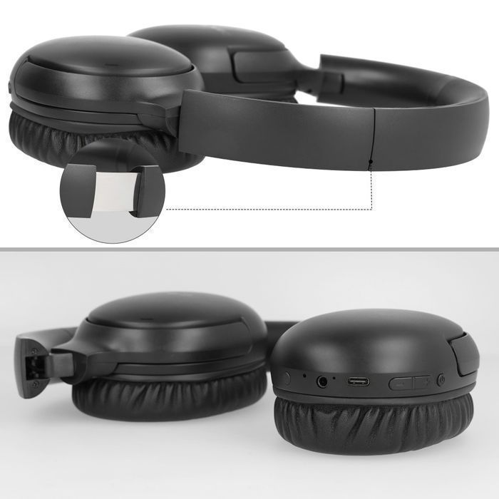 Blavec Słuchawki nauszne Bluetooth BO-12 Bass Master ANC (BO12-B)