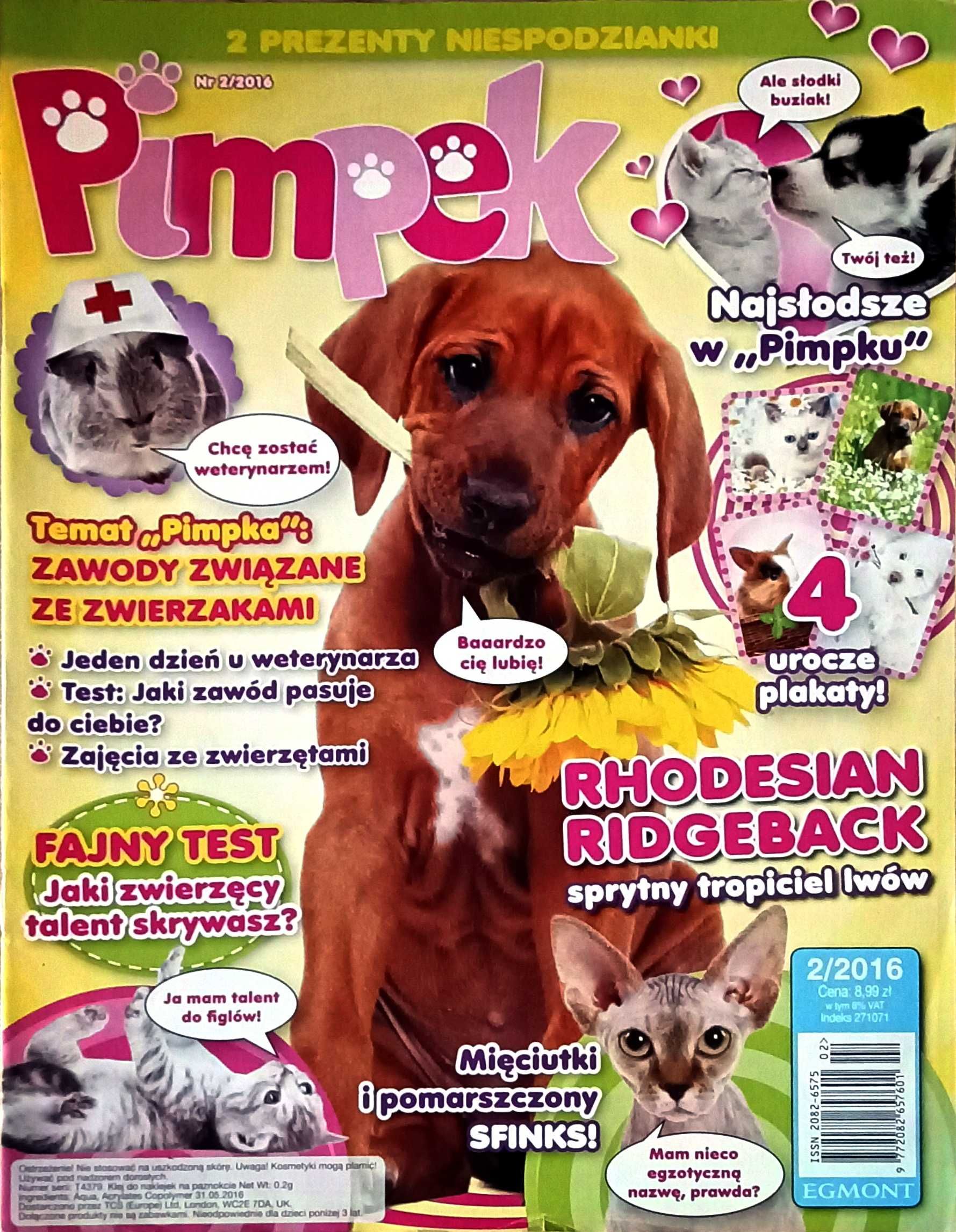 Pimpek dla małych miłośników zwierząt 2/2016