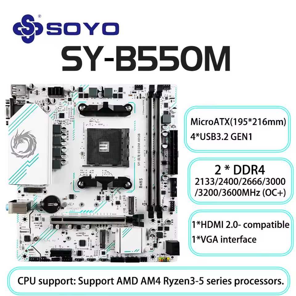 SOYO AMD B550M  ARGB am4/ddr4