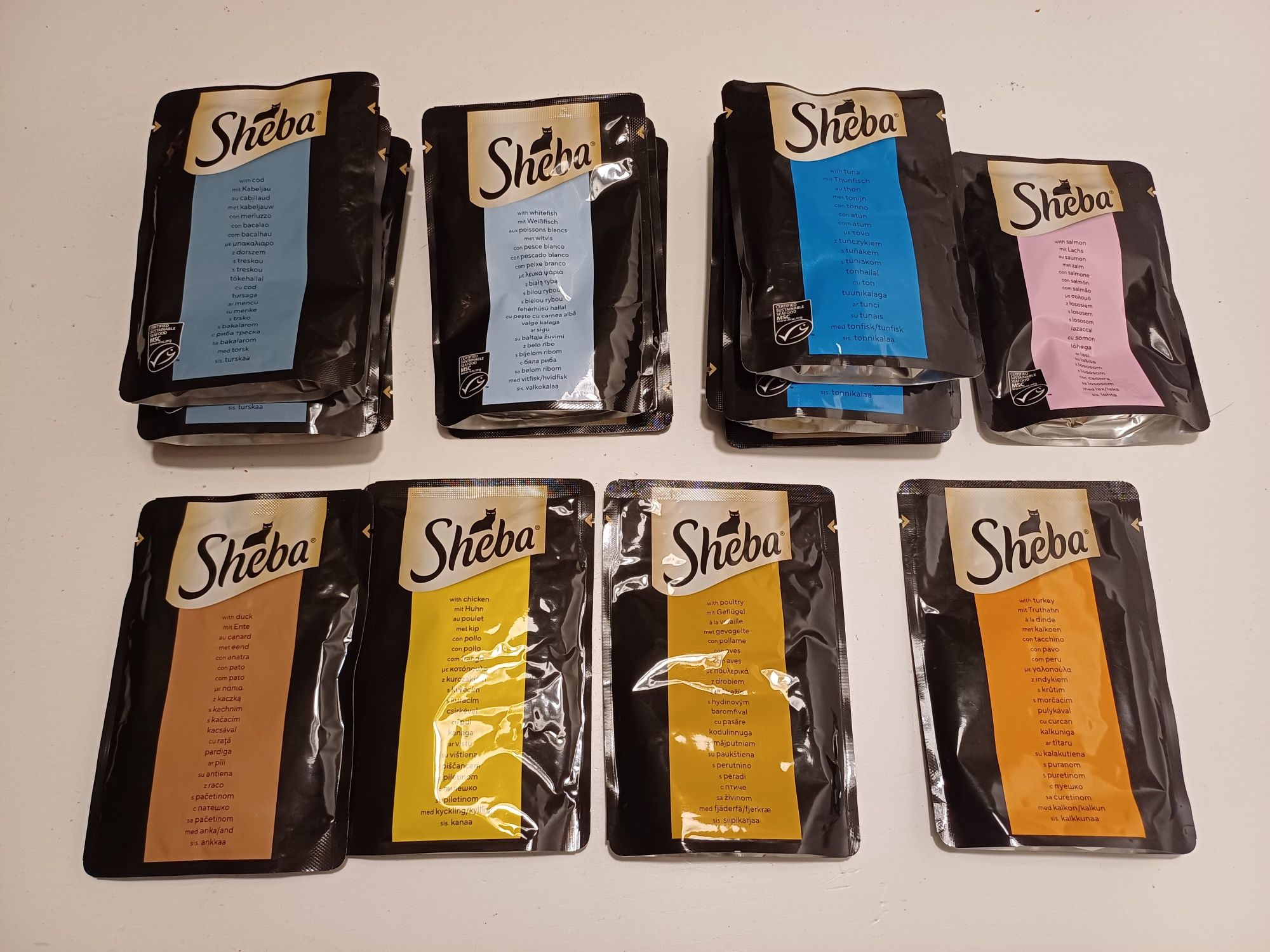 Sheba w sosie saszetki 18x85g + Winston w galarecie 4x85g