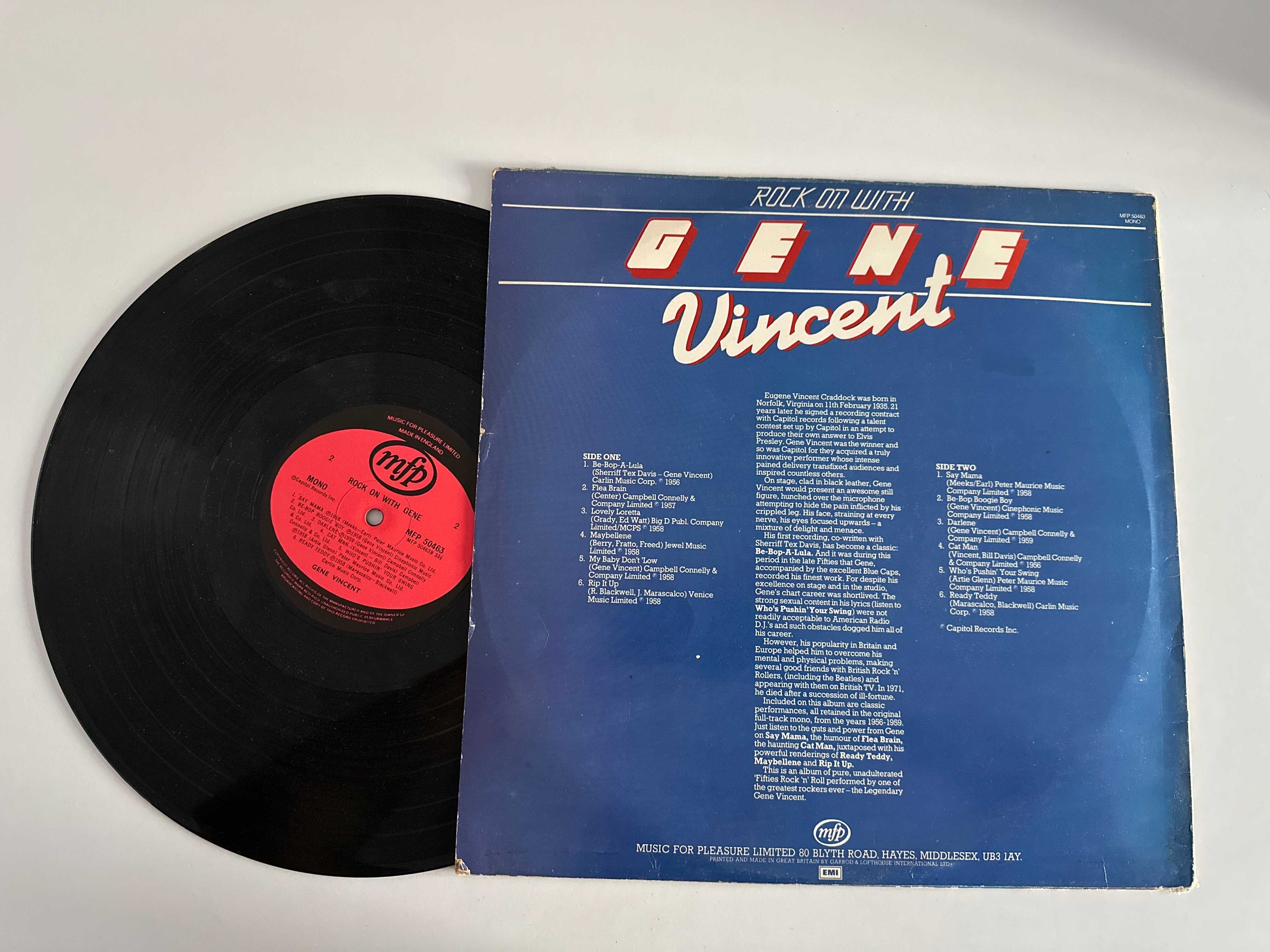 Gene Vincent – Rock On With Gene LP Winyl (A-47)