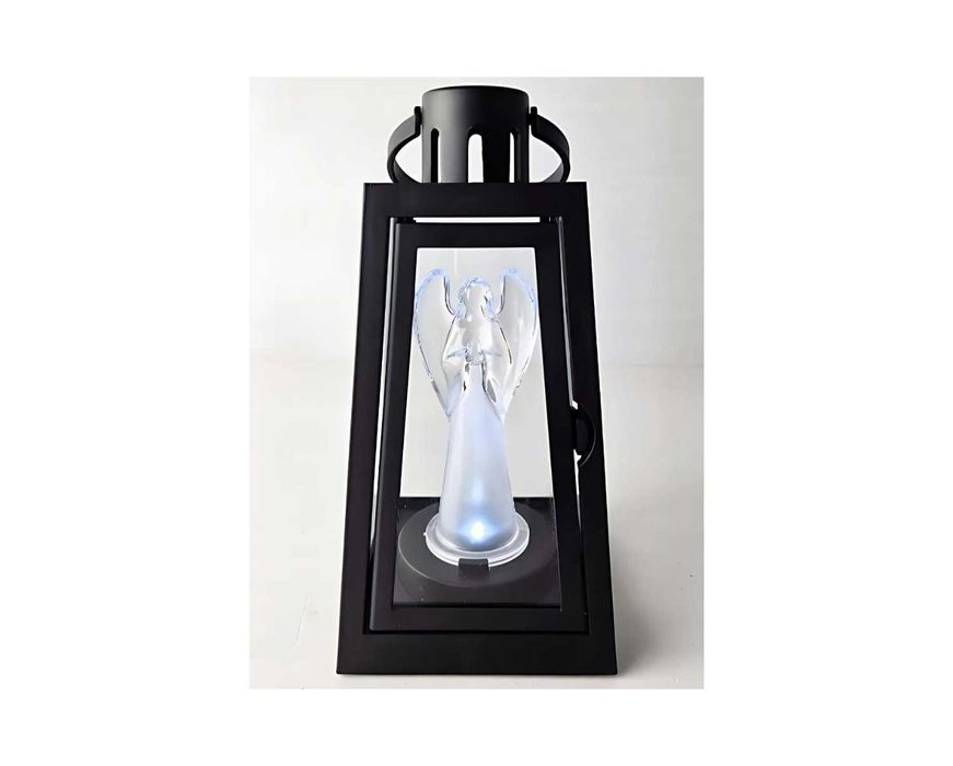 ZESTAW 2x Znicz Led Latarenka Na Cmentarz 20 cm Aniołek Lampion HIT