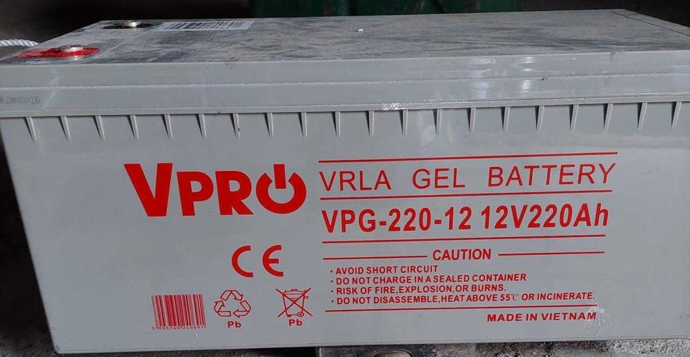 Akumulator żelowy VPRO 12V 220Ah