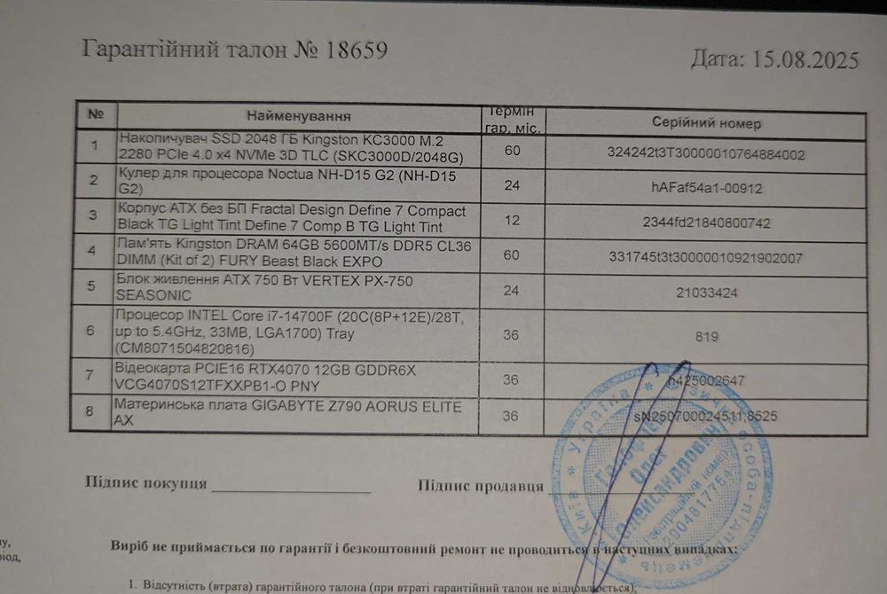 Продам потужний ігровий/робочий ПК